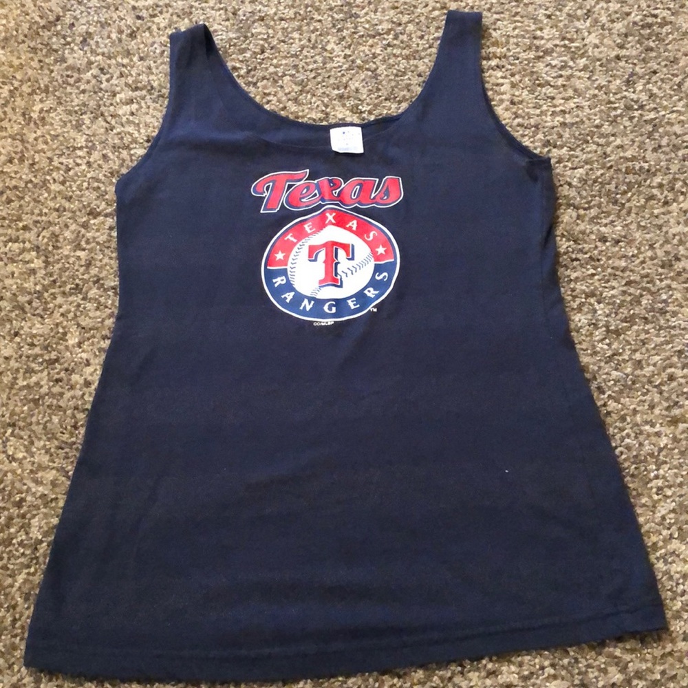 Texas Rangers baseball tank top